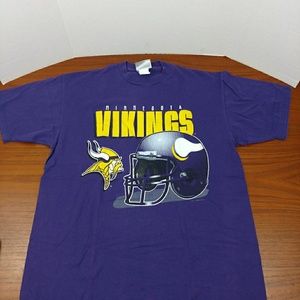 Vtg 1996 Minnesota Vikings T-shirt Chalkline xl